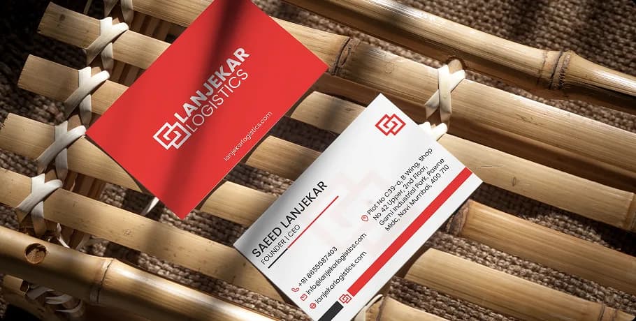 logistcis card design image 