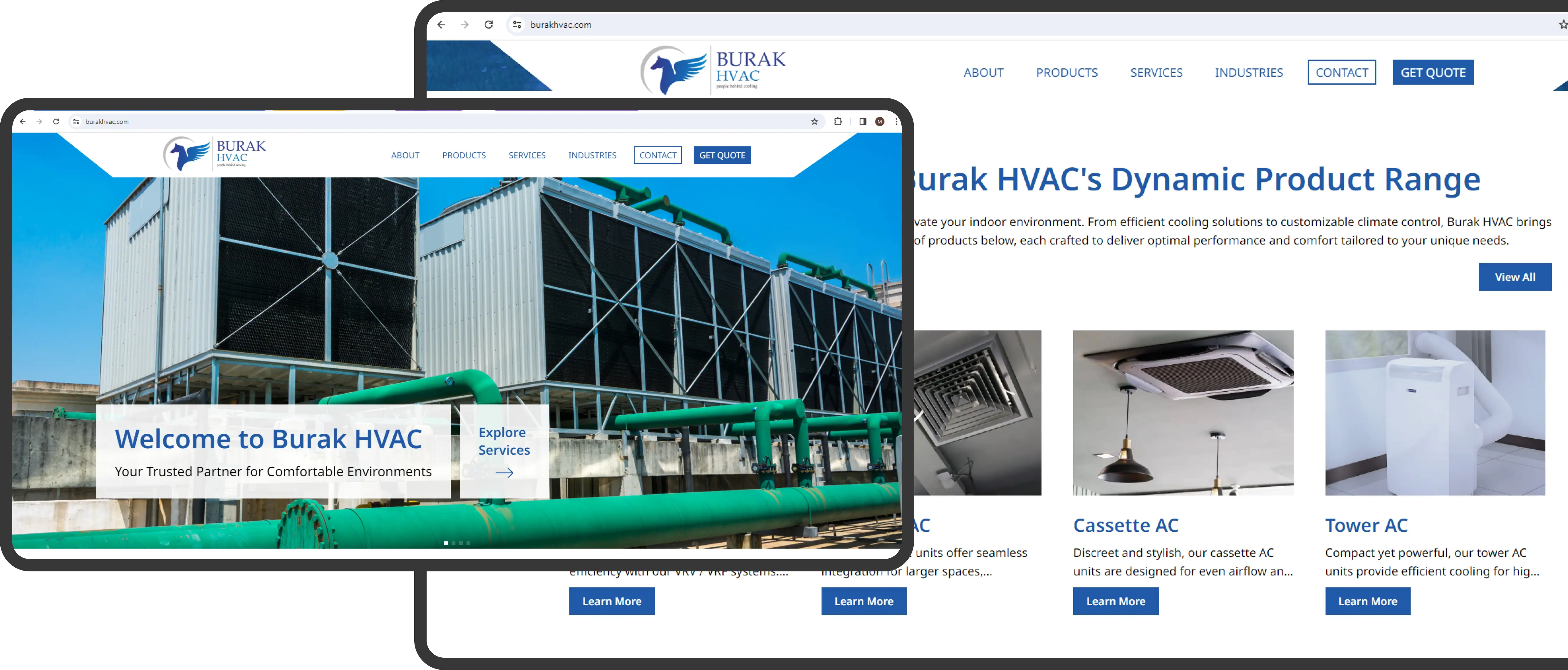 Introduction to Burak Hvac website - Sovorun
