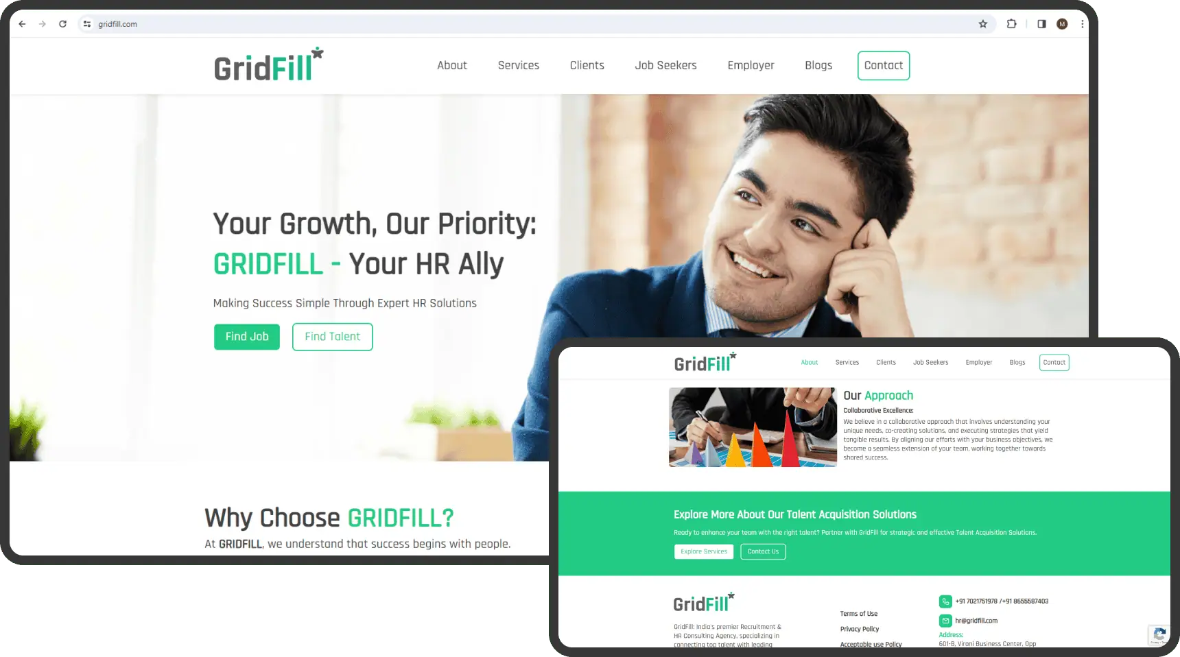 gridfill website introduction